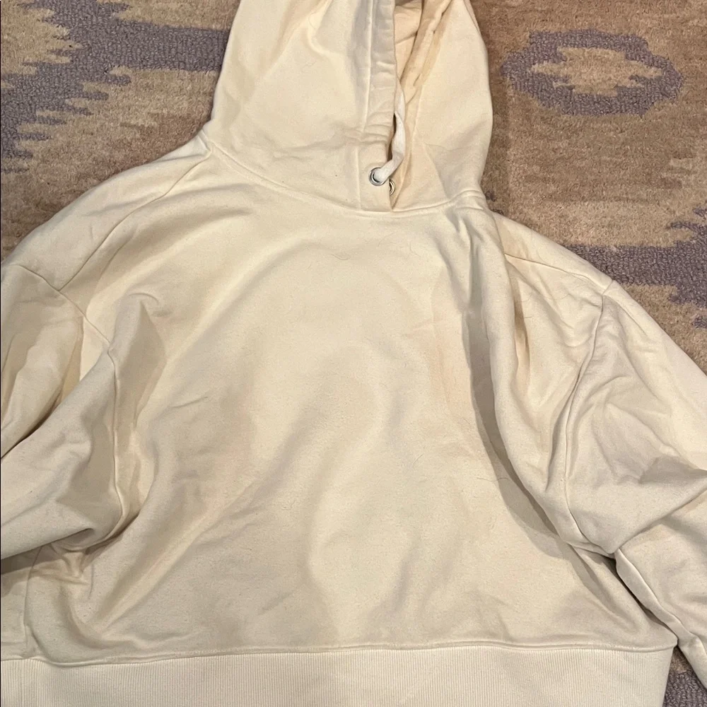 Calia Women's everyday cinched waist jogger and Cream Hoodie Set - Picture 4 of 7